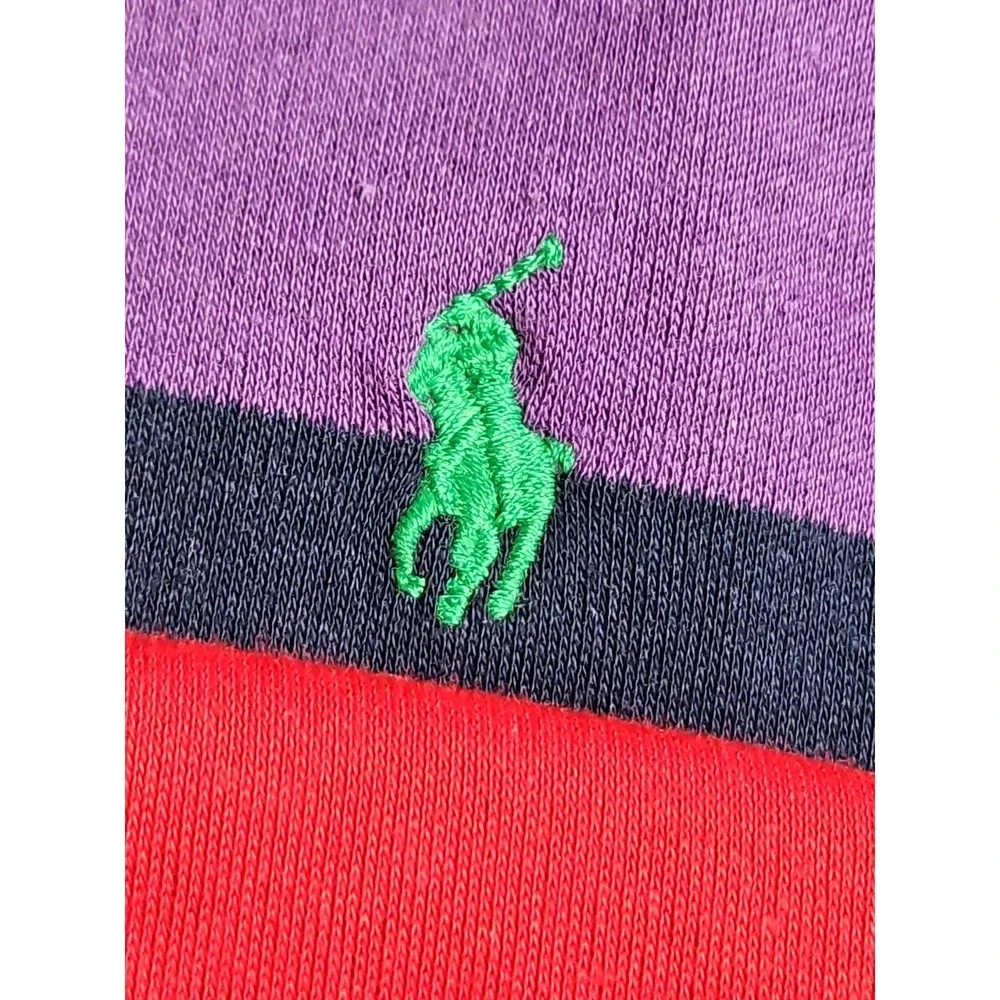 POLO Ralph‎ Lauren Shirt Classic Polo COLOR BLOCK Preppy Embroidered Pony XL